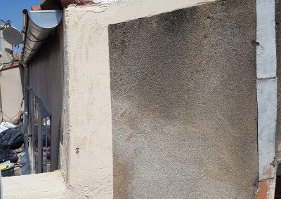 Enduit avec trame de fibre de verre