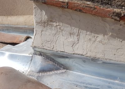Abergement latéral en zinc