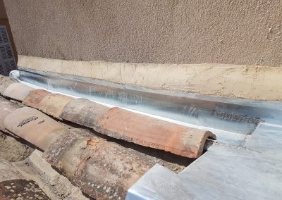 Abergement latéral en zinc
