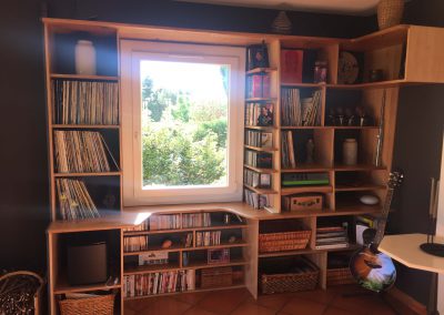 Bibliothèque en bois sur mesure